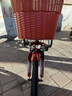 永久老年人力三轮车脚踏脚踩脚蹬车自行车轻便小型成人 20寸红色菜筐款 单链条 实拍图