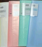 西玛（SIMAA）A4/60页淡彩资料册 活页文件夹 资料试卷产检收纳袋/册 办公用品 5只装 7159 实拍图