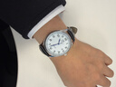 上海手表男自动机械表 国产经典情侣对表防水日历表送爱人礼物629 白盘黑带【休闲商务】 实拍图