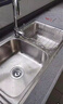 欧琳（OULIN）厨房水槽双槽洗菜盆双槽304不锈钢加厚洗碗槽双槽左右任选 实拍图