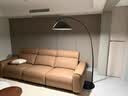 鹿家良品（LUUGAA）护眼钓鱼灯客厅高级感落地灯沙发旁现代极简意式轻奢卧室氛围灯具 护眼中号|层高<3米-米家智能 实拍图