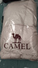骆驼（CAMEL）【小太阳】户外羽绒服鸭绒加厚羽绒衣经典时尚防风保暖运动外套 白玉粉/幻影黑 男女同款 A33CAPN163J XL 实拍图