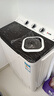 志高洗衣机半自动大容量家用双桶双缸杠脱水双筒半全自动洗衣机波轮老式迷你小型带甩干出租房宿舍 17公斤【洗10+脱7】强动力电机+蓝光洁净 实拍图