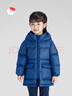 保姆鹅儿童羽绒服中长款加厚防寒外套宝宝中大童保暖冬装[NM2438] 炭黑 100 实拍图