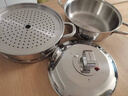 凌丰（LINKFAIR）蒸锅不锈钢汤锅蒸笼蒸片双层家用蒸煮炖多功能锅燃气电磁炉通用 实拍图