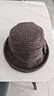 稻草人女士帽子气质优雅渔夫帽秋冬季新款时尚百搭保暖盆帽时尚洋气 灰咖 实拍图