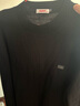 恒源祥100%羊毛衫男士针织衫纯色半高领毛衣15001006 黑色 185/100A  实拍图