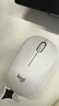 罗技（Logitech）M221 轻音鼠标 无线鼠标 办公鼠标 对称鼠标 带无线微型接收器 米白色 实拍图
