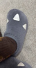 秋冬薄款地板鞋儿童居家熊爪袜套男女防滑卡通软底一脚蹬家居拖鞋 灰色爪 180适合脚长17.4-18.3cm 实拍图