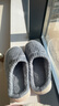 小熊小兔踩屎感棉拖鞋女士厚底防滑冬季外穿居家情侣保暖学生男 小熊小兔棉拖-灰色 42-43 适合41-42 实拍图