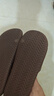 京东京造【抗菌皮纹拖】eva软弹家居防臭浴室新款拖鞋男士 深棕色 42-43 实拍图