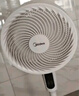美的（Midea）【变频轻音】空气循环扇家用遥控电风扇四季净化扇轻音落地扇99%抑菌桌面小风扇大风力风扇GDG24ZR 实拍图