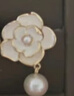 周大生（CHOW TAI SENG）【新年礼物】山茶花珍珠耳环女生轻奢法式耳钉生日礼物送女友 实拍图