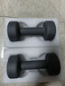 Keep 彩色浸塑哑铃 男士女士家用家庭健身肌肉塑形轻重量岩石灰 4kg*2 实拍图
