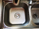 尊驰（ZUNCHI） 卫浴水槽双槽304不锈钢加厚厨房洗菜盆洗菜池洗碗槽 【304不锈钢】82*45加厚双槽+抽拉冷热水龙头 实拍图