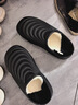 洁丽雅防水棉拖鞋男士秋冬季外穿防滑防臭居家室内加绒保暖全包跟棉鞋女 典雅黑 【防水保暖  一鞋两穿】 40-41 【标准码】 实拍图