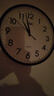 康巴丝（Compas）挂钟客厅 12英寸简约静音客厅石英钟表挂墙时钟 C2866 咖色30.5cm 实拍图