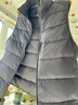京东京造【零压系列】轻薄羽绒服男外套冬季 防钻绒马甲背心男 曜石黑 XL 实拍图