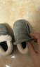 牧童儿童棉拖鞋男冬加绒保暖家居鞋室内软底亲子包跟棉鞋女 浅麦米170 实拍图