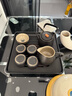 京东京造茶具整套 套装茶壶带茶盘手绘锦绣山河旋转出水茶具16件家用茶具 实拍图