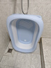 世纪宝贝（babyhood）婴儿洗澡盆 宝宝可折叠浴盆洗澡神器 加大加厚防滑 带浴架 实拍图