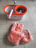 洁仕宝双驱动旋转拖把桶套装42cm3布液压杆免手洗一拖净拖布洗脱一体 实拍图