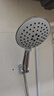 四季沐歌（MICOE）增压淋浴花洒喷头套装 浴室大面板淋浴头电镀手持花洒三件装HS122 实拍图