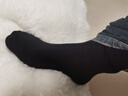 京东京造【美丽诺羊毛】男式40%羊毛袜子男冬季吸湿保暖防臭 黑色 实拍图