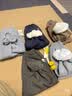 嘟嘟家男童裤子冬装加厚宝宝加绒长裤儿童休闲裤冬女童童装 炭灰色  90 实拍图