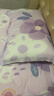 博洋家纺枕套全棉一对装枕头套枕芯套纯棉印花枕套48*74cm 花语紫（一对装） 实拍图