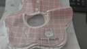 爱贝迪拉（AIBEDILA）婴儿口水巾纯棉围嘴360度旋转宝宝用品口水兜新生儿防水围兜4条装 实拍图