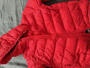 鸭鸭（YAYA）儿童轻薄羽绒服短款小童中大童连帽男女童2023秋冬洋气童装外套 中国红 140 实拍图