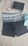 七匹狼内裤男纯棉抑菌男士平角裤印花中腰男式短裤裤头4条 纯棉狼头 实拍图