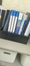 得力（deli）4联镂空桌面文件框栏书立架档案收纳盒 办公室带标签资料文件置物架书本资料收纳神器 黑色9848 实拍图