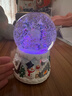 REMIND法夫尔B5水晶球音乐盒玩具自动飘雪花旋转下雪新年礼物送儿童女孩 音乐《圣诞快乐》自喷雪花/旋转 100mm直径 实拍图
