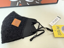 佳睦保暖口罩秋冬骑行滑雪防风防寒羊毛绒加绒加厚女高颜值可水洗黑色 实拍图