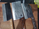 铁匠世家手工锻打斩切刀厨房刀具切片刀厨师烧腊店专用菜刀手柄防滑汉云款 实拍图