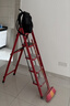 星奇堡 家用梯子工程梯折叠多功能人字梯伸缩室内加厚两用梯子 加厚五步梯-红色 实拍图