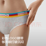 蕉内（Bananain）301S女士三角精梳棉内裤撞色腰带7A抗菌中腰本命马年红色礼盒3件 【加弹款】彩虹腰-花灰色系 3条 M 实拍图