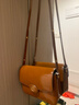 Tory Burch汤丽柏琦 ROBINSON 漆皮女包单肩斜挎包 深赭色  新年礼物 实拍图