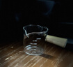 玻璃小奶盅带刻度带木手柄奶杯木柄奶盅司浓缩咖啡萃取量杯咖啡杯 双嘴 实拍图