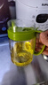 茶花（CHAHUA）厨房玻璃油壶调味罐油罐醋瓶酱油瓶带防尘盖防漏油瓶 草绿色  450ML 实拍图