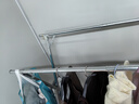 全品屋晾衣架落地免安装折叠可伸缩阳台晒衣架不锈钢晒被子架衣架DX1.6 实拍图