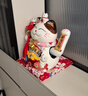 侑家良品八方來财招财猫自动摇手客厅玄关摆件热门商品乔迁礼物电池款10寸 实拍图