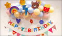 多美忆生日装饰气球场景布置女宝宝周岁儿童生日快乐气球蛋糕装扮 实拍图