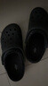 卡骆驰（CROCS）贝雅克骆格保暖拖鞋|205969 黑色-060 36/37(220mm)  实拍图