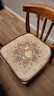 罗兰家纺 餐椅垫坐垫椅子凳子垫子可拆洗绑带椅垫 餐桌椅加厚实木餐椅座垫 春花秋月咖色 48*47cm加大号 实拍图