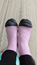 悠途（UTO）美利奴羊毛袜男女秋冬户外登山徒步运动袜中筒袜子排汗保暖 女款浅藤紫 S （女:35码-37码） 实拍图