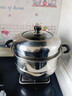 苏泊尔SUPOR 蒸锅真味鲜不锈钢双层复底28cm蒸鱼锅加高锅盖蒸笼EZ28BS04 实拍图