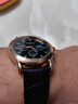【网红爆款】商务腕表石英运动表休闲皮带男女手表 黑色 实拍图